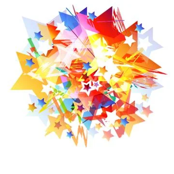 Abstract star burst background Stock Illustration