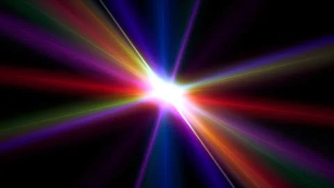 Abstract star burst flash laser beam illustration Stock Illustration
