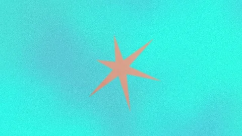 An abstract star burst shape motion graphic background design element. Stock Footage 296709233