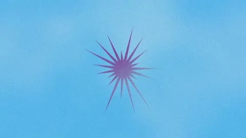 An abstract star burst shape motion graphic background design element. Stock Footage 296712850