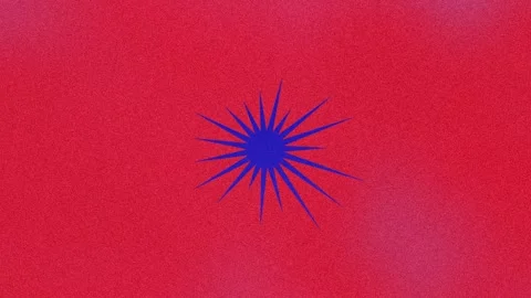 An abstract star burst shape motion graphic background design element. Stock Footage 296720095