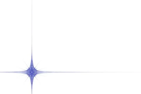 Abstract star decor frame on white background Stock Illustration