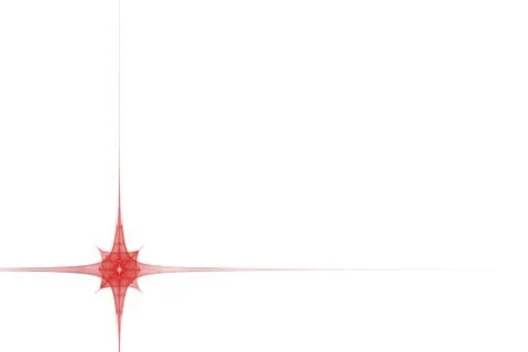 Abstract star decor frame on white background Stock Illustration
