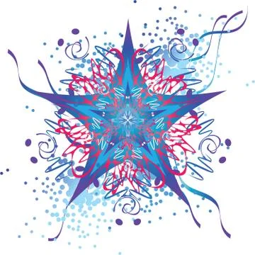 Abstract star design Stock Illustration
