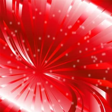 Abstract star dots rays red background Stock Illustration