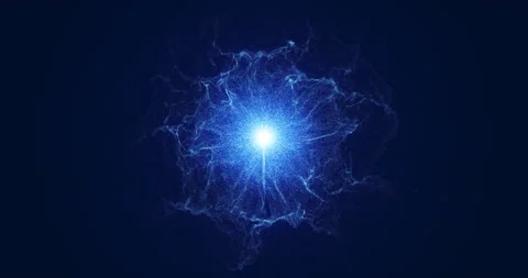 An abstract star that emits flying waves of matter into space 3 Stock Footage 245243821
