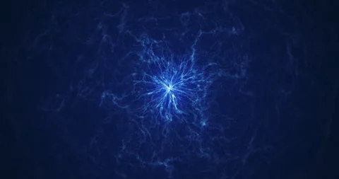 An abstract star that emits waves of high-energy particles Stock Footage 250236736