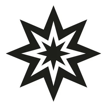 Abstract star explosion bursting out symbol Stock Illustration