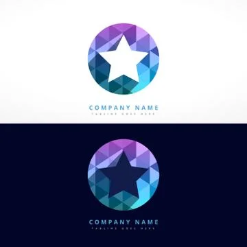 Abstract star logo design template illustration Stock Illustration