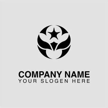 Abstract star logo design vector template for company business brand identity Stock Illustration