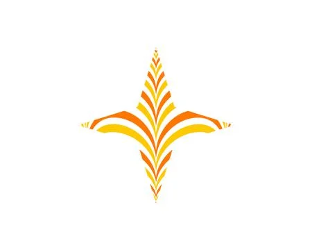 Abstract star logo icon design template elements Stock Illustration