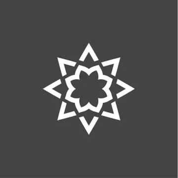 Abstract star logo modern linear style icon Stock Illustration