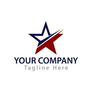Abstract star logo template. Abstract star logo icon design template elements Stock Illustration