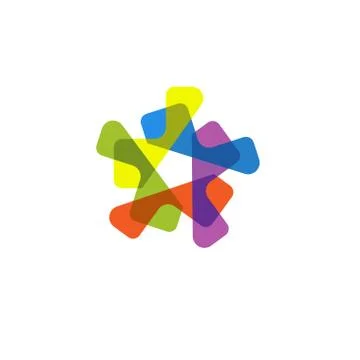 Abstract star Logo vector Stockillustratie