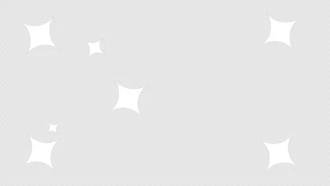 Abstract Star Motion Graphics with White Glitter Effect on Transparent Back.. Stock Footage 317017789