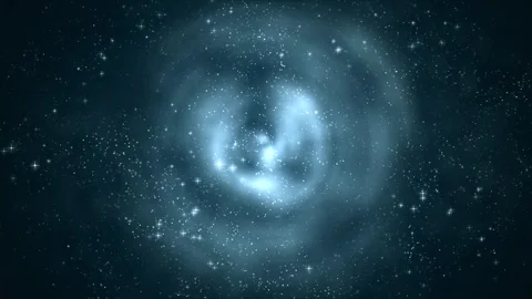 Abstract Star moving in space spinning motion Stock-Footage 255126962