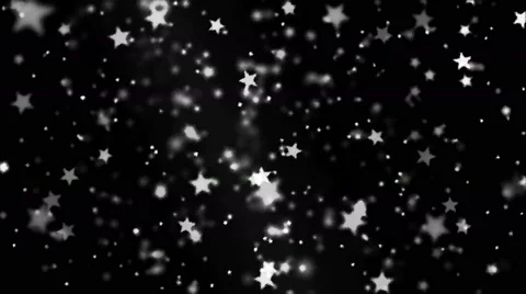 Abstract Star Particle Background - Loop Black and White Video stock 58938867