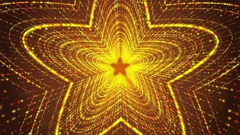 Abstract Star Particle Tunnel. Stock Footage 296808375