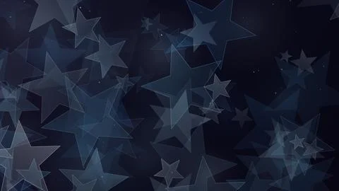Abstract star pattern background with glowing blue shapes Stock Photos