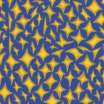 Abstract star pattern Stock Illustration