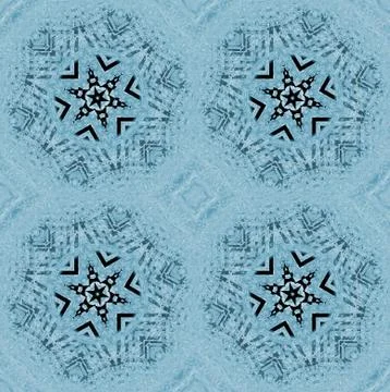 Abstract star pattern pastel blue black Stock Illustration