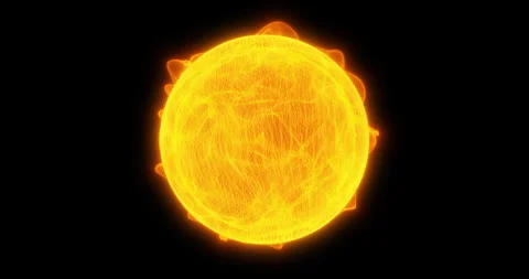 An abstract star with a raging atmosphere Stock Footage 306681339