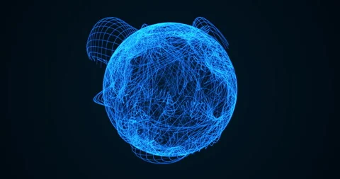 An abstract star with a raging atmosphere, magic sphere Stock Footage 307795827