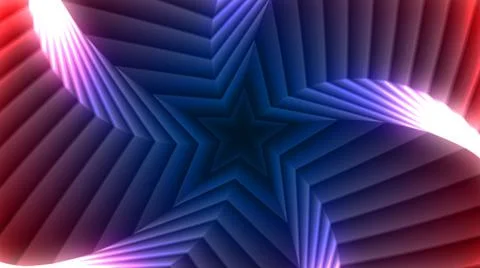 Abstract Star Retro Awards Infinity Zoom VJ Loop Background Stock Illustration