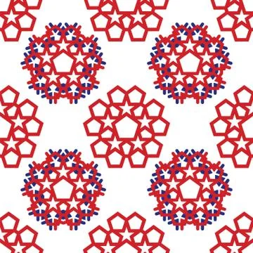 Abstract star seamless pattern Stock Illustration