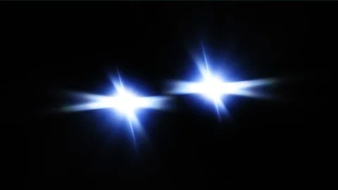 Abstract star shaped blurry bokeh movement Stock Footage 89868708