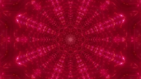 Abstract star shaped neon dots 3d illustration vj loop Stock-Footage 160527796