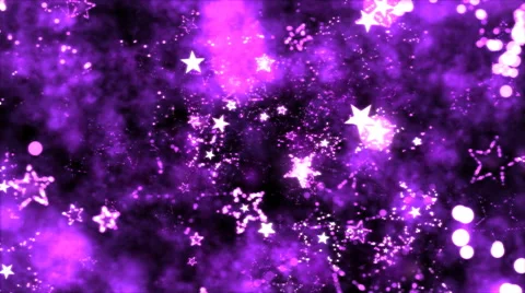 Abstract Star Shapes, Space - Loop Purple Stock Footage 42645286