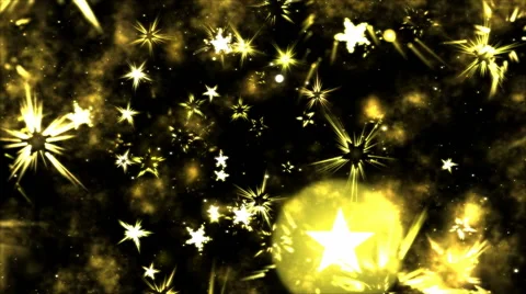 Abstract Star Shapes, Space - Loop Yellow 스톡 동영상 42730806