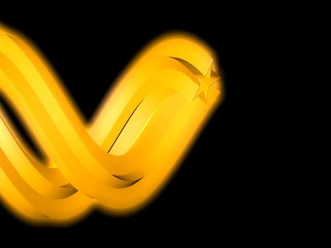 Abstract star shapes twisting, seamless loop (alpha channel) Stock Footage 77314822