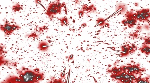 Abstract Star Travel Animation - Loop Red Stock Footage 61642595