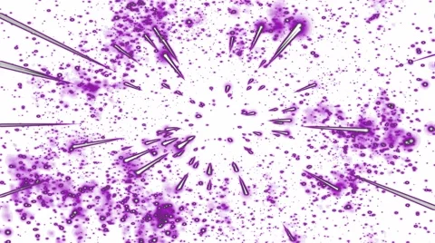 Abstract Star Travel Animation - Loop Purple Stock Footage 61644150