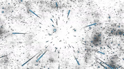 Abstract Star Travel Animation - Loop Blue Stock Footage 61646994
