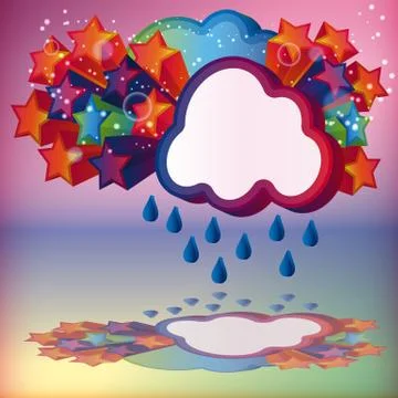 Abstract star vector background. Stock Illustration