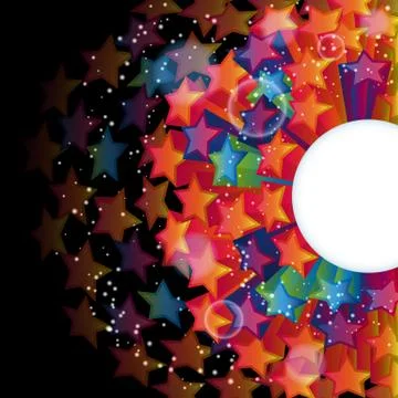 Abstract star vector background. Stock Illustration