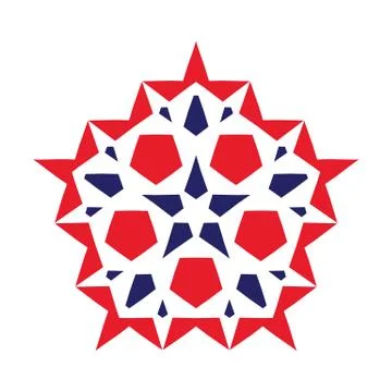 Abstract star vector Stock Illustration