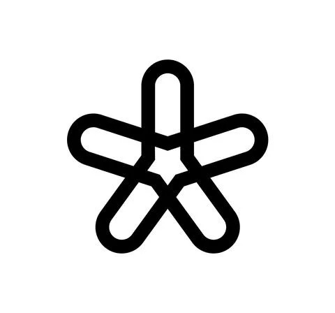 Abstract star vector logo icon design template elements. vector Awesome Color Illustrazione stock