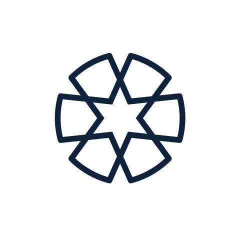 Abstract star vector logo icon design template elements. vector Awesome Color Illustrazione stock