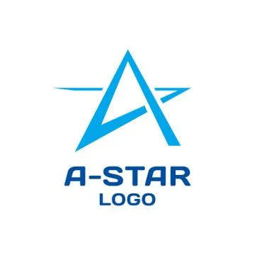 Abstract star vector logo template. Stock Illustration