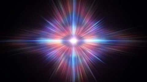 Abstract Starburst Background With Blue Pink Radiant Light Rays Stock Footage 332298042