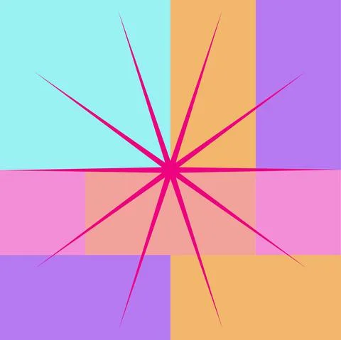Abstract Starburst Illustrazione stock