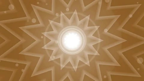 Abstract starburst with layered translucent zigzag rings radiating from a b.. Stock Footage 335115127