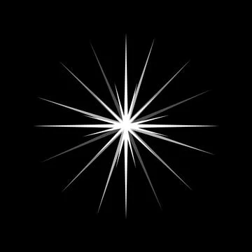 Abstract starburst light effect generating radial flare 스톡 일러스트