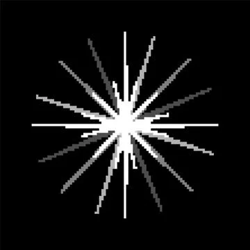 Abstract starburst light effect generating radial flare 스톡 일러스트