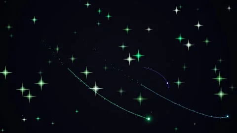 Abstract Starfield with Light Trails Stock Footage 332189426