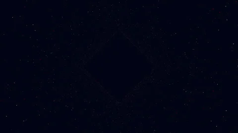 Abstract starfield space background with glowing particles and central void Stock Footage 332107879